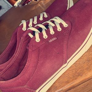 Maroon Vans - size 8